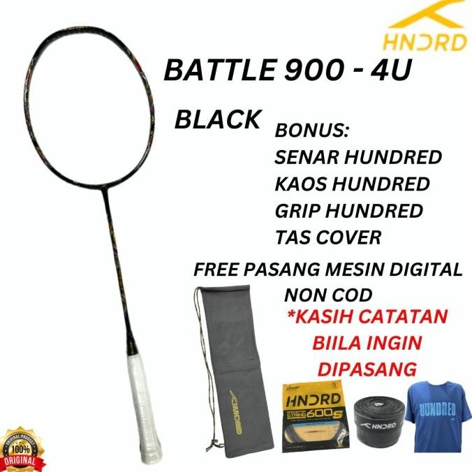 RAKET HUNDRED BADMINTON BULUTANGKIS BATTLE 900 BATTLE900 ORIGINAL Terlaris