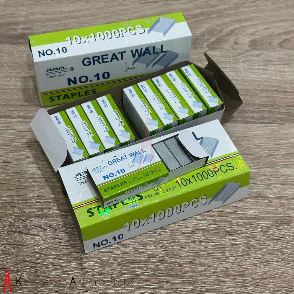 

New Arrival Isi Staples Kecil (1Pack) Great Wall No 10 Original