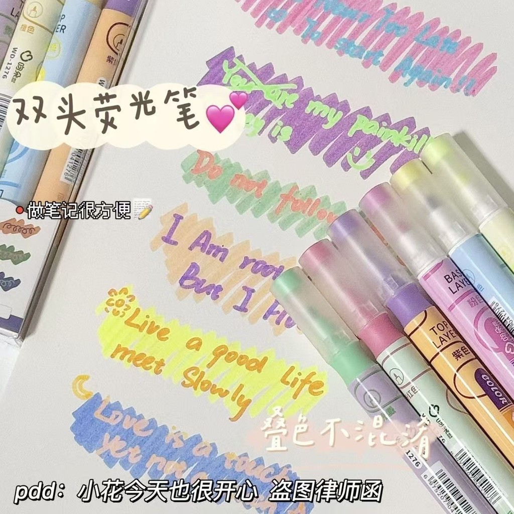 

Dual Tip Color Highlighter Marker Pen for Students to Highlight Key Points
