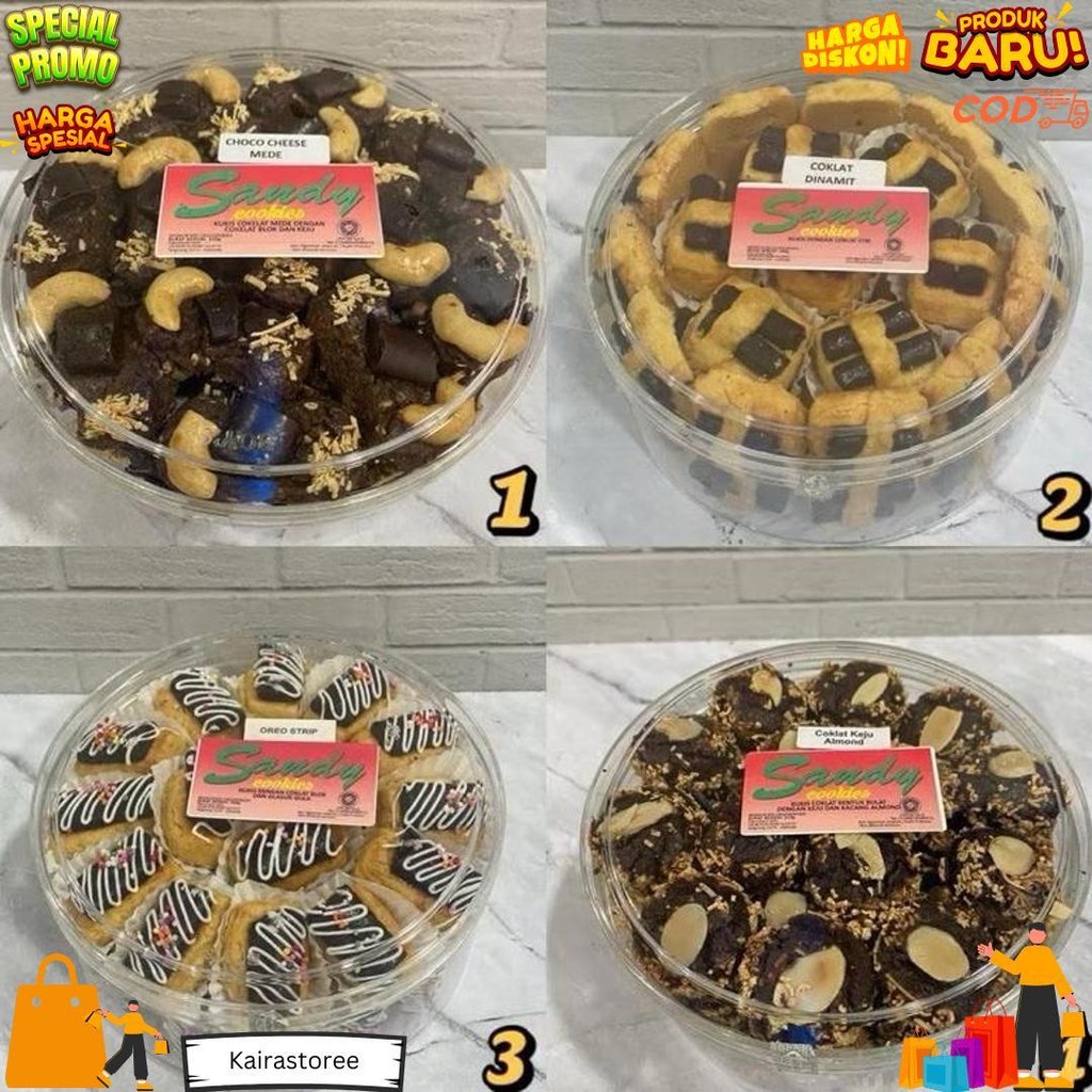 

Sandy Cookies Special / Spesial (Merah) Toples Tin Sedang (Exp Panjang) Nastar / Kastengel / Sagu Keju / Mede Keju Donut / Keju Crispy / Coklat Dinamit / Choco Cheese Mede / Mede Keju Spesial / Kue Jakarta Imlek Lebaran Idul Fitri) D Promo 10.10