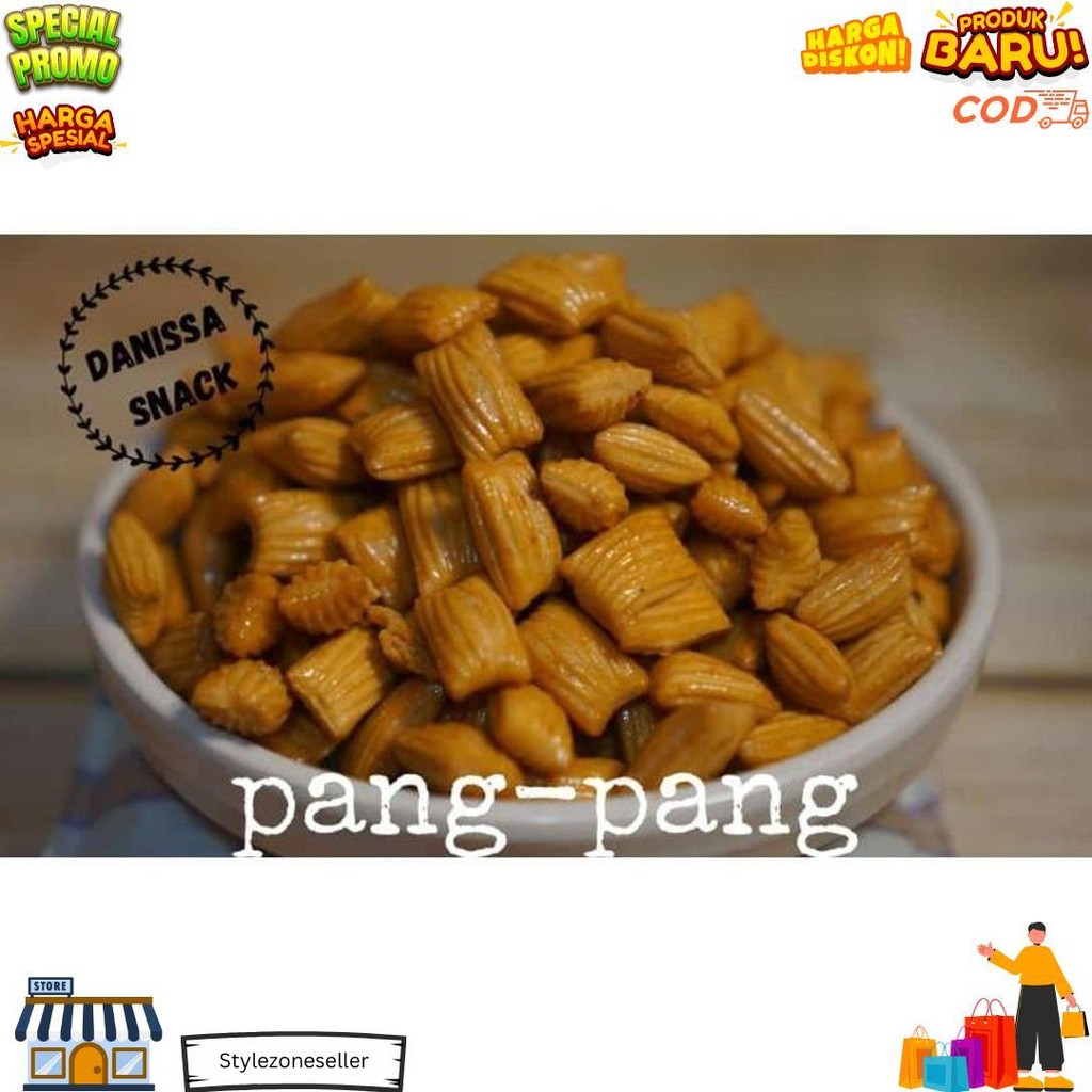 

Snack Kiloan Termurah!!!Pang Pang Manis Mini 250 Gr Free Bubble Wrap/Kardus D Best Seller