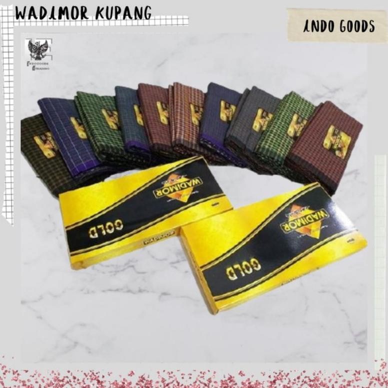 sarung tenun premium dewasa cap wadimor motif kupang kotak kecil-kecil grosir sarung tenun termurah