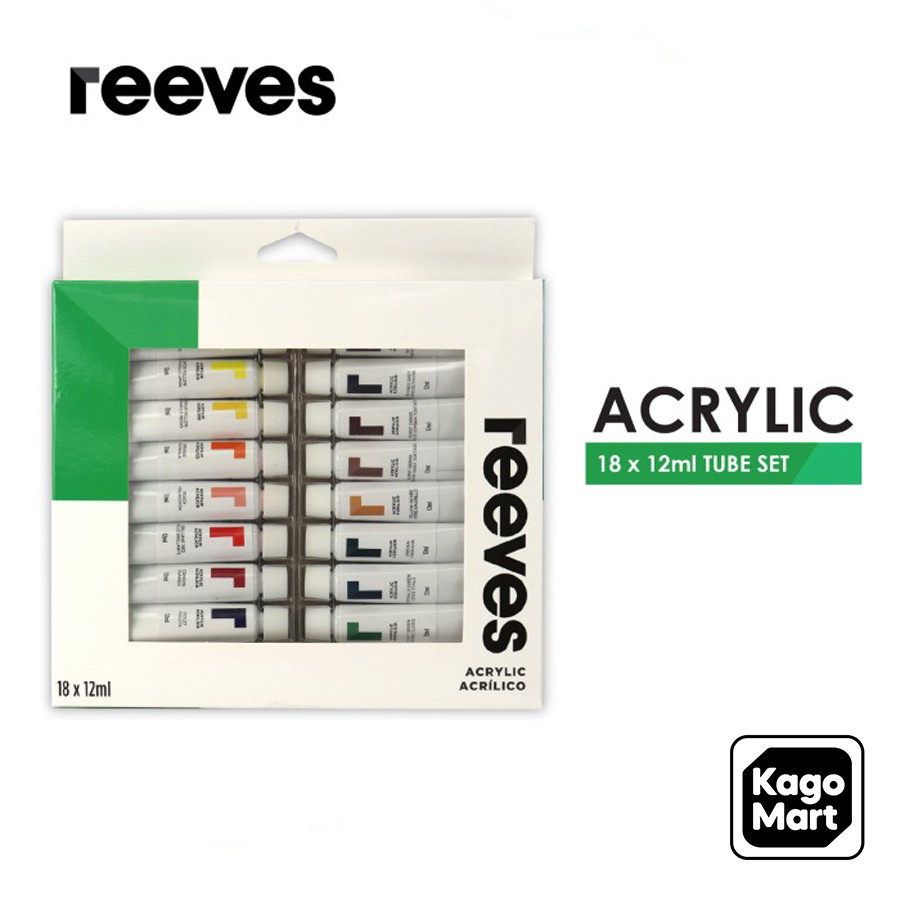 

Reeves Acrylic Color Paint Tube Set Cat Akrilik