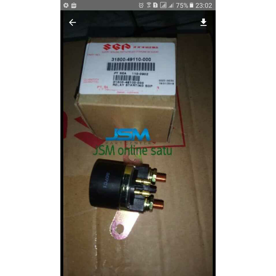 STOK TERBARU Bendik relay starting bendik thunder 125 relay starter suzuki thunder