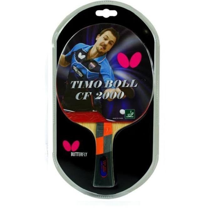 NEW Ber premade (siap pakai) Butterfly Timo Boll CF 2000 Carbon