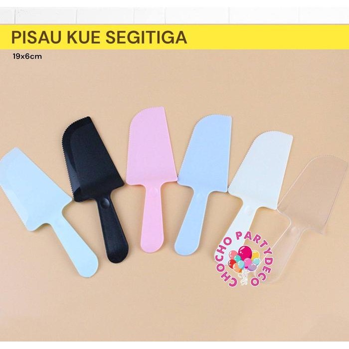 Pisau Kue Ulang Tahun Tebal Segitiga / Triangle Cake Tray