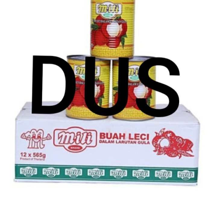 

Mili Lychee Syrup 565 Gr Per Dus / Leci Kaleng Mili 565 Gr isi 12 pcs