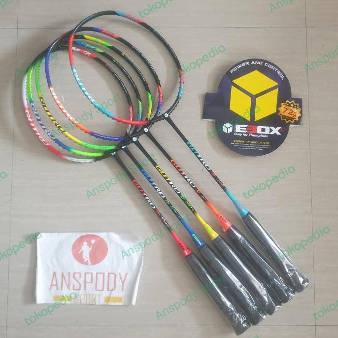 RAKET BADMINTON EBOX GLITRO 72 Terlaris