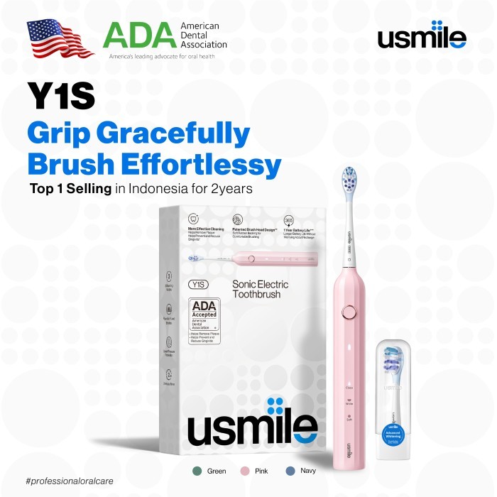 usmile Y1S Sonic Electric Toothbrush Rechargeable Sikat Gigi Elektrik