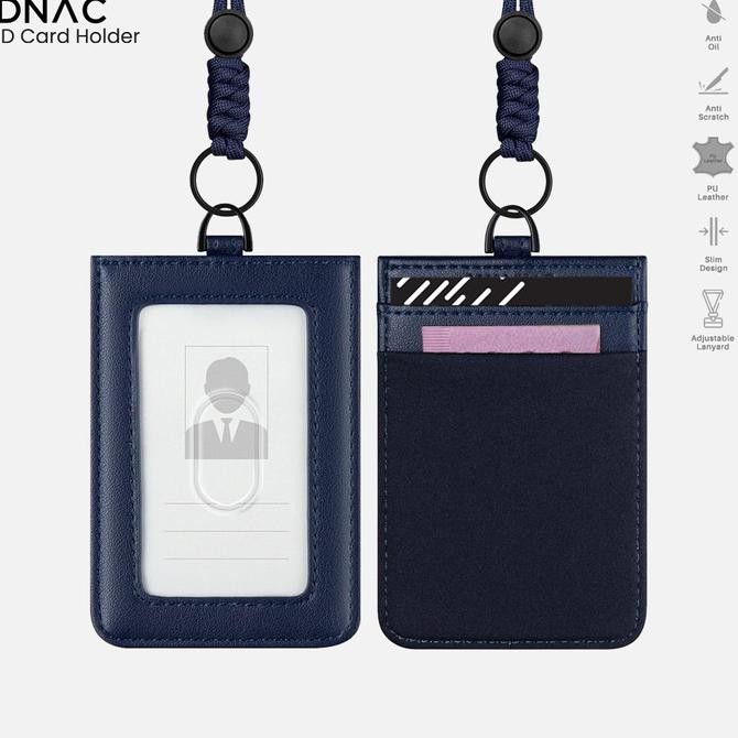 

PROMO / DNAC ID Card Holder with Lanyard Money Pocket - Navy Non COD