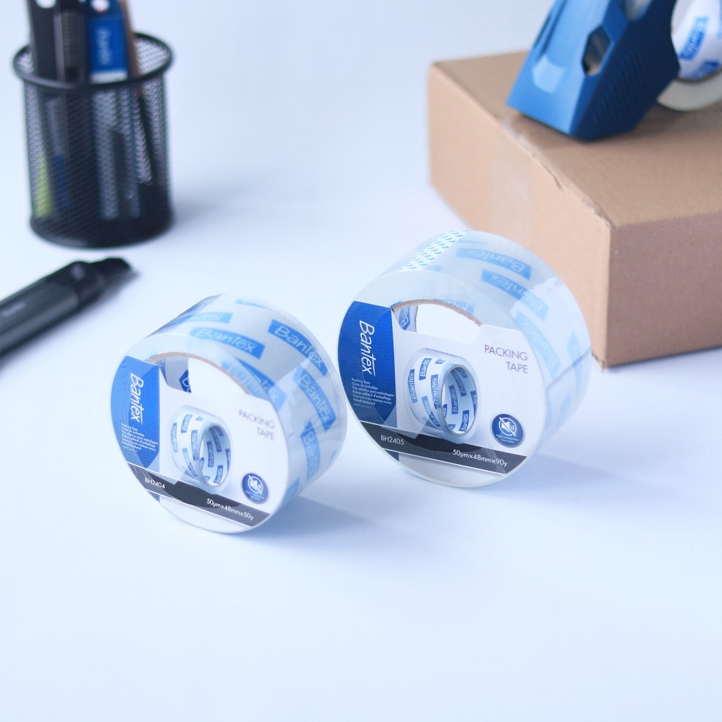 

[Pelangi Stationery] BANTEX Lakban Bening Super Low Noise 48mm 50 Yard / 90 Yard