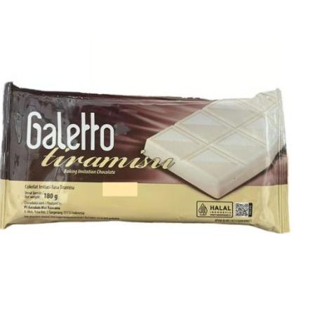 

.........] Galetto Tiramisu Compound 180gr (Coklat Blok Tiramisu)