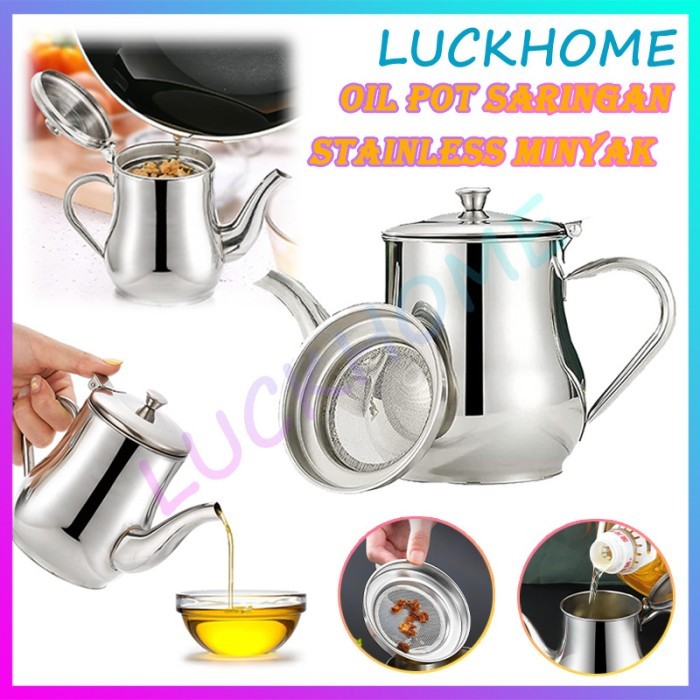 TERLARIS SARINGAN MINYAK GORENG STAINLESS STEEL TEKO PENYARINGAN MINYAK TEKO KOPI TEMPAT SARINGAN