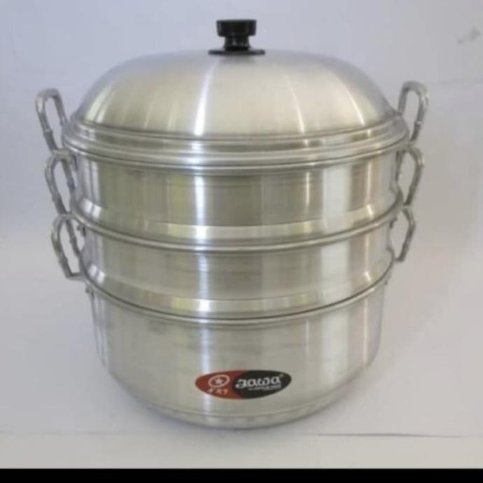 :::::::] Klakat Langseng Steamer Kukus Kue Aluminium 33 Cm Maspion