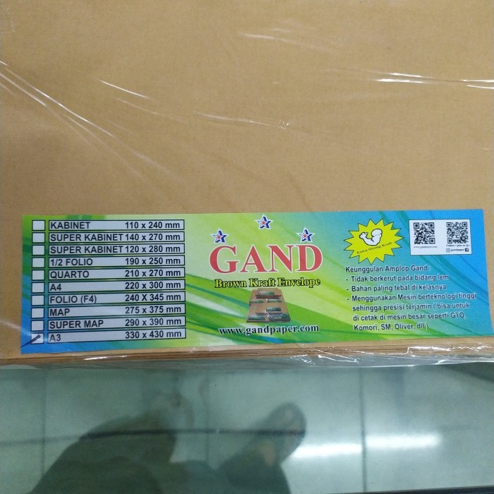 

Amplop Coklat A3 Original