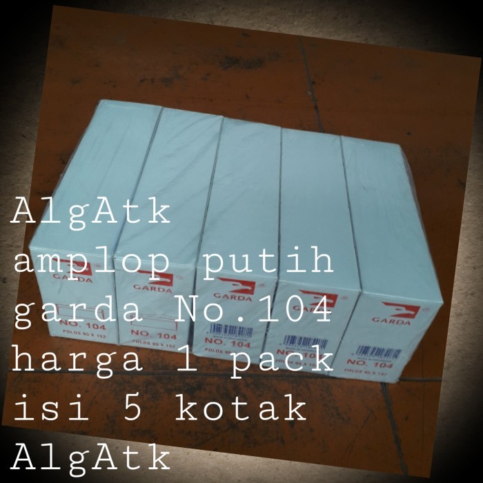 

Garda. Amplop Putih Polos No.104. Termurah