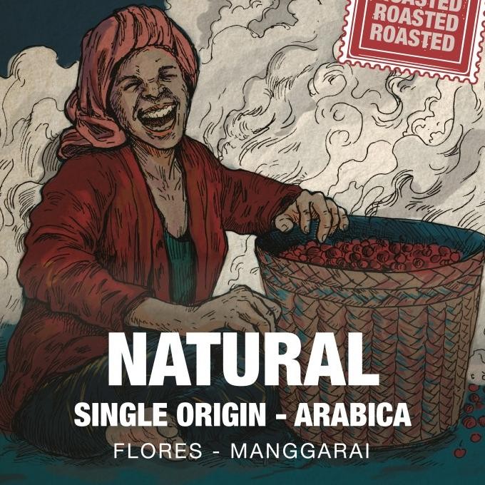 

Roasted Bean Arabica Natural Tuang Coffee 250Gr