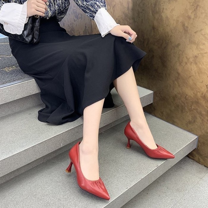 Sepatu Wanita Korea Pump Shoes Gio Saverino Ruby Pansus Korea Nyaman