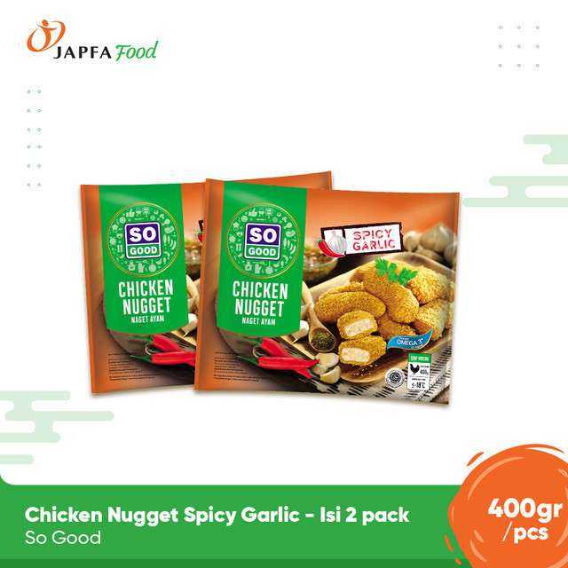 

So Good Chicken Nugget Spicy Garlic 400gr - Isi 2 pack