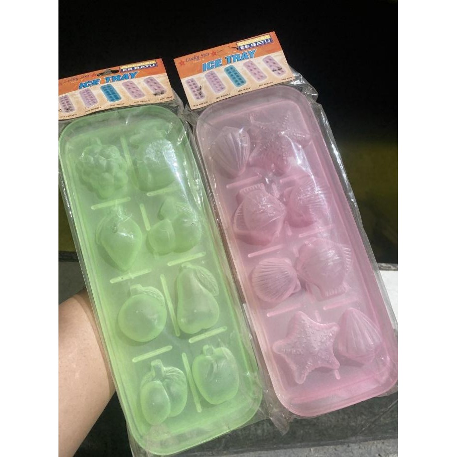 ] Cetakan Plastik Es / Jelly Lucky Star