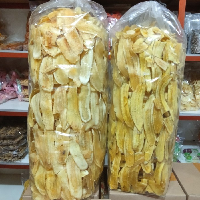 

BIG SALE Snack Keripik Pisang Asin Gurih Kemasan Ball 2 kg