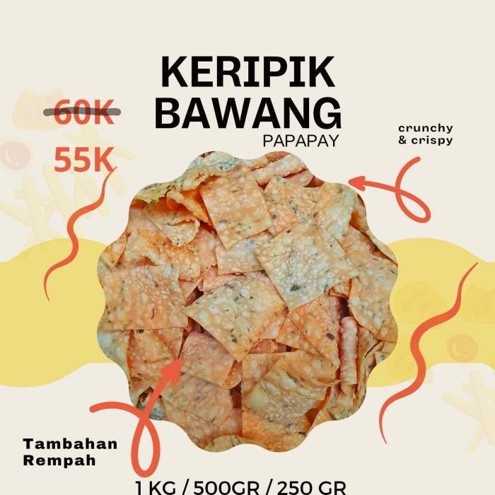 

TERJAMIN Keripik Bawang Rempah 1 kg