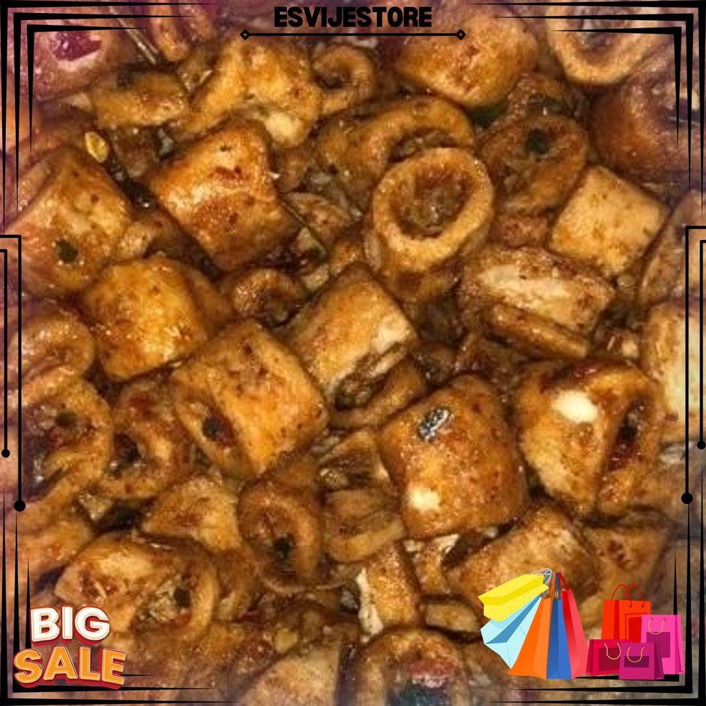 

500 Gr Sotong Goreng Renyah Gurih Pedas Daun Jeruk Food Kering D Promo Puncak