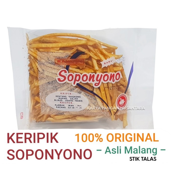 

MURAH Stik Talas Soponyono Original / Stik Tales Soponyono / Kripik Tales