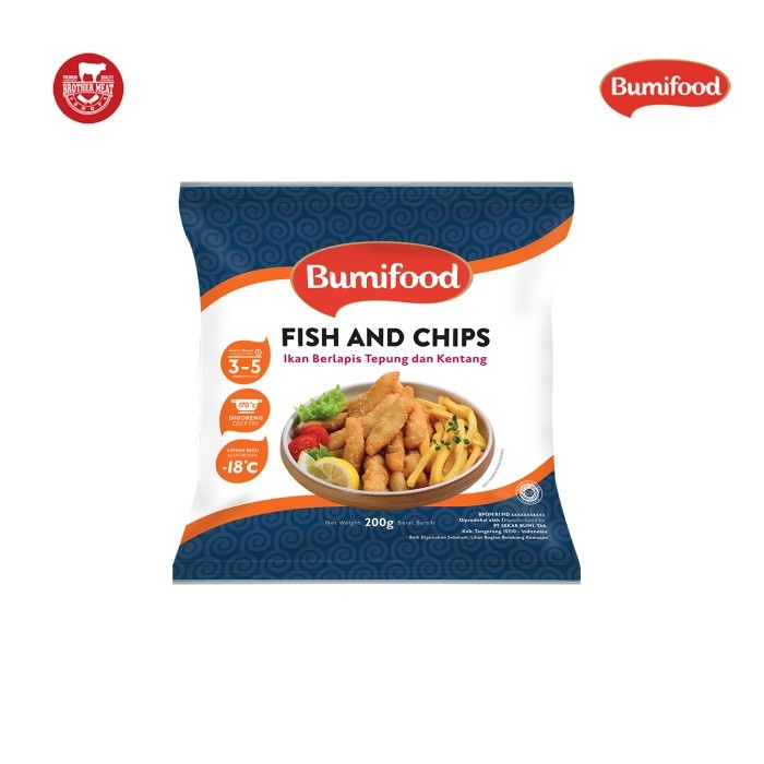 

FREE ONGKIR Seafood Olahan, Bumifood Fish and Chips 200gr