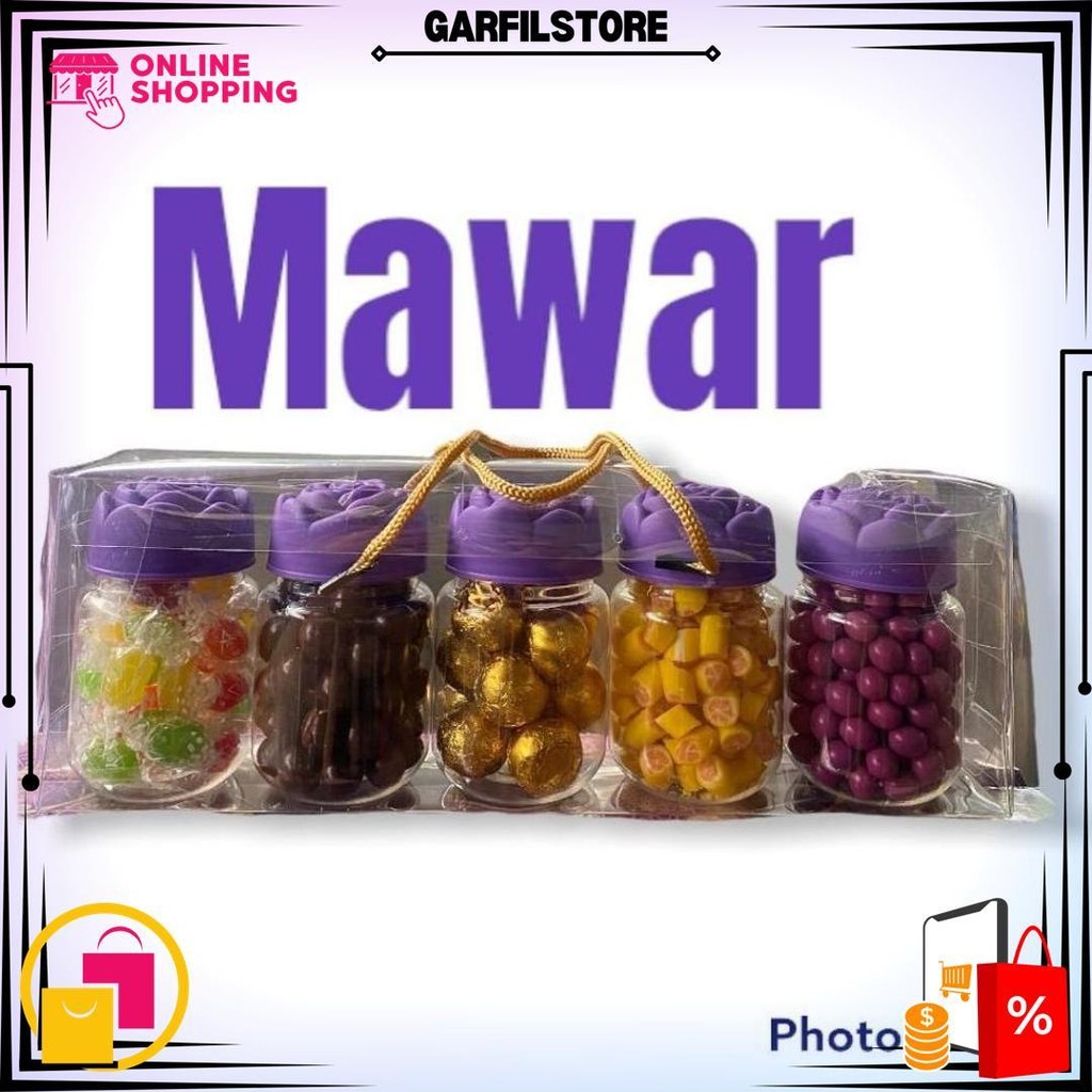 

Hampers Coklat Mawar Ungu Isi 5 Toples Candy Rose D Best Seller