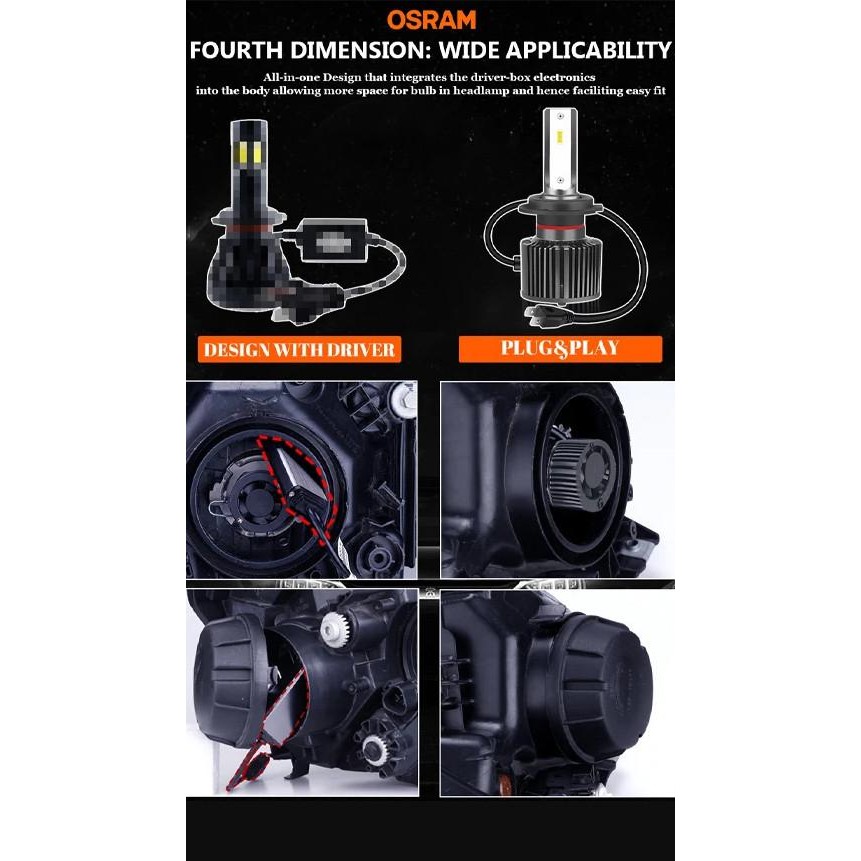 Sale Lampu Led Ertiga, New Ertiga Osram Ease Ledriving 54W 6000K Bohlam Mobil