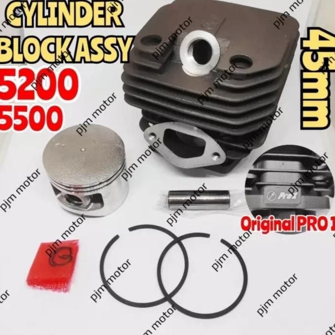 +%+%+%] Pro1 5200 Cylinder Block blok boring mesin chain saw senso sinso pro 1