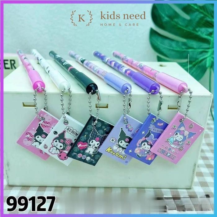 

(12Pcs) Grosir Bolpen Gel Fancy +Gantungan / Pulpen Tinta 1 Box Mika / Pen Jel Motif Karakter Lucu /