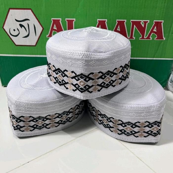 Grosir Peci Maroko Bordir Peci Haji Spon 10 Pcs Motif