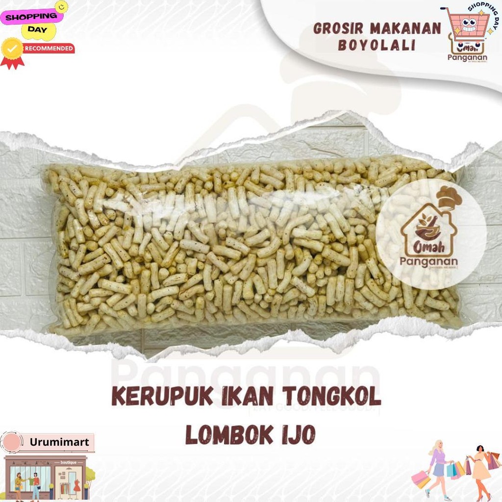 

Kerupuk Ikan Tongkol Viral 1 Kg Jumbo Original Balado Lombok Ijo Pedas Daun Jeruk D Best Seller