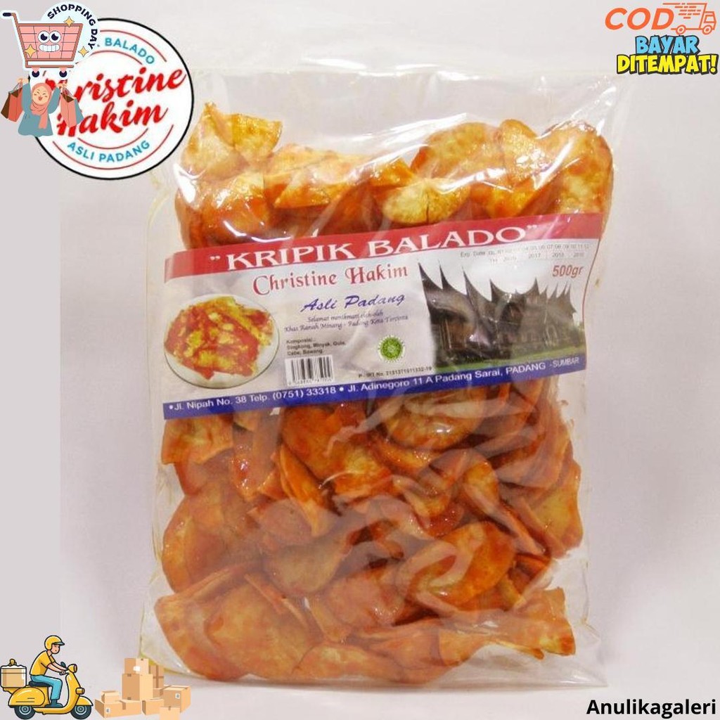 

Kripik Balado 500Gr Christine Hakim / Sanjai Balado D Gratis Ongkir