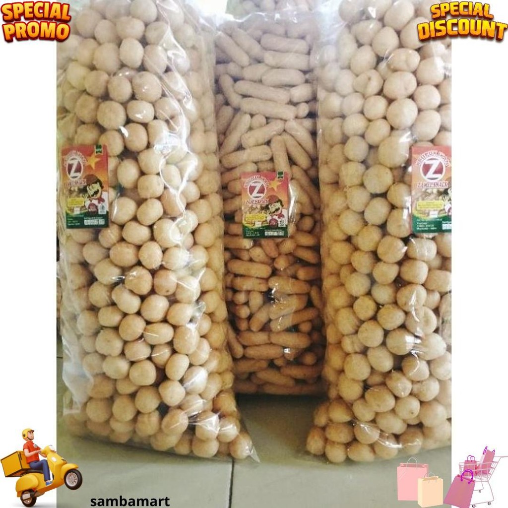 

Premium Kerupuk Ikan Tengiri Amplang Snack 1Kg D Best Seller