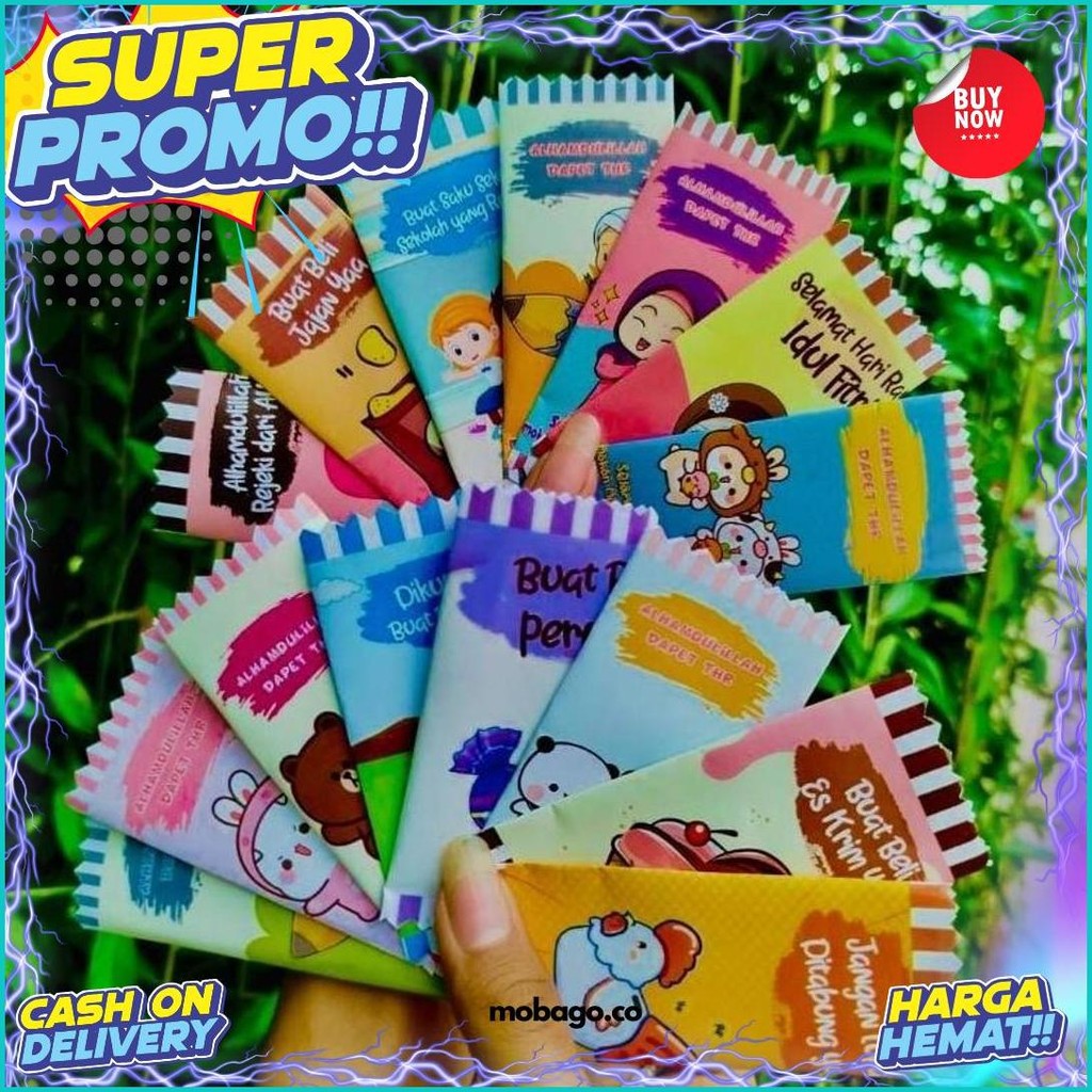 

Amplop Lebaran Bentuk Permen 30 Pcs Cod