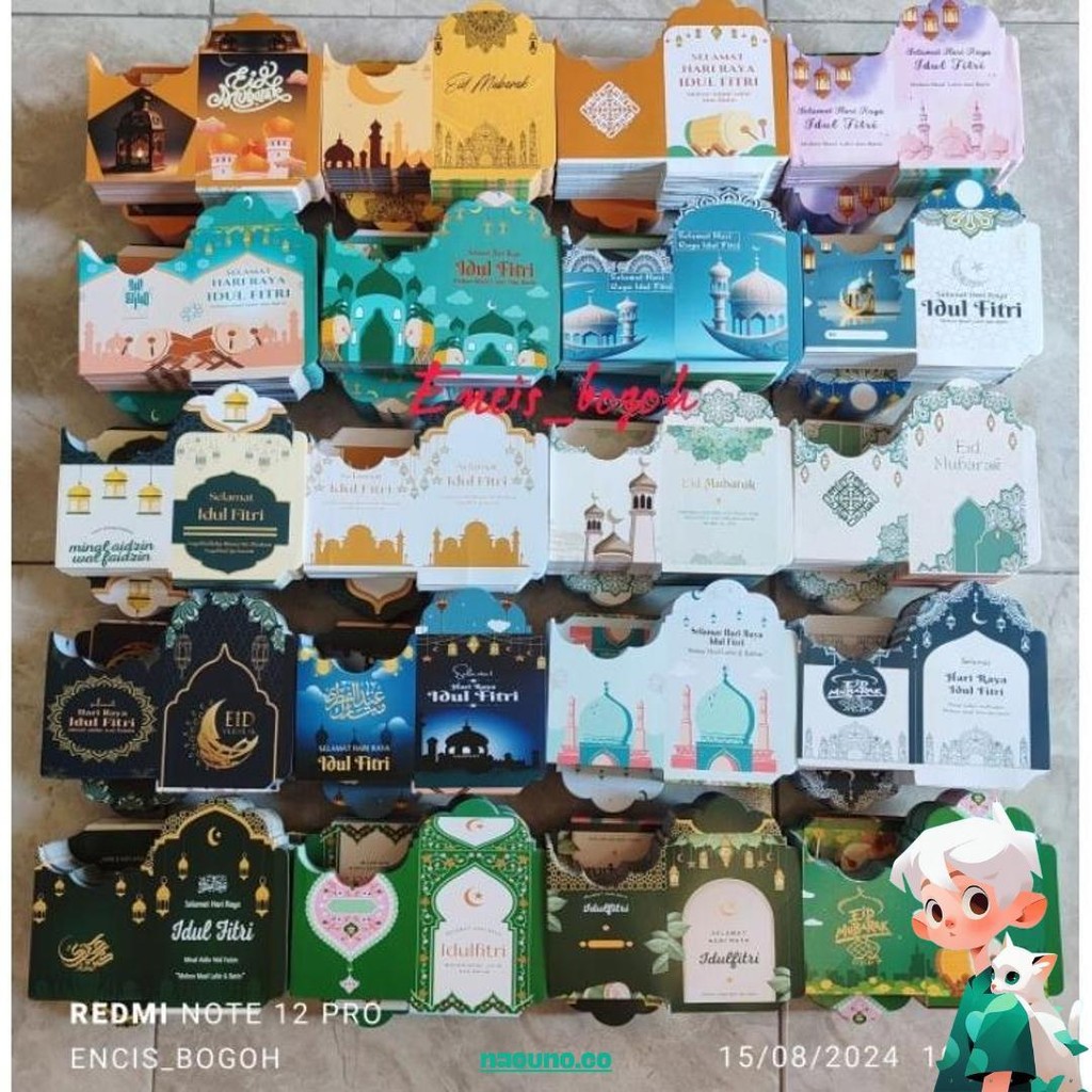 

1000 Lembar Amplop Lebaran Tema Muslim Uk Medium Murah