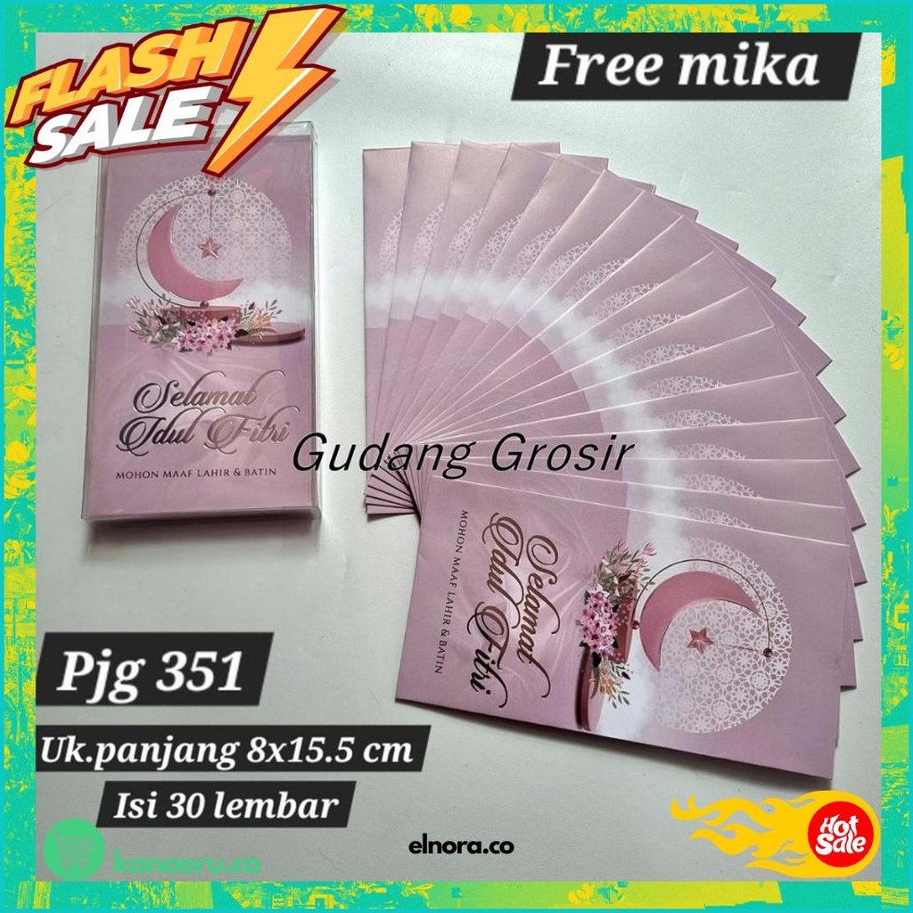

Angpao Amplop Lebaran Idul Fitri Jumbo Panjang Kotak Mika Isi 50 Premium Murah Ready Stock Murah