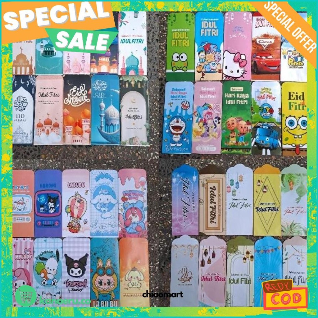 

100Pcs Amplop Lebaran Jumbo // Amplop Panjang Murah