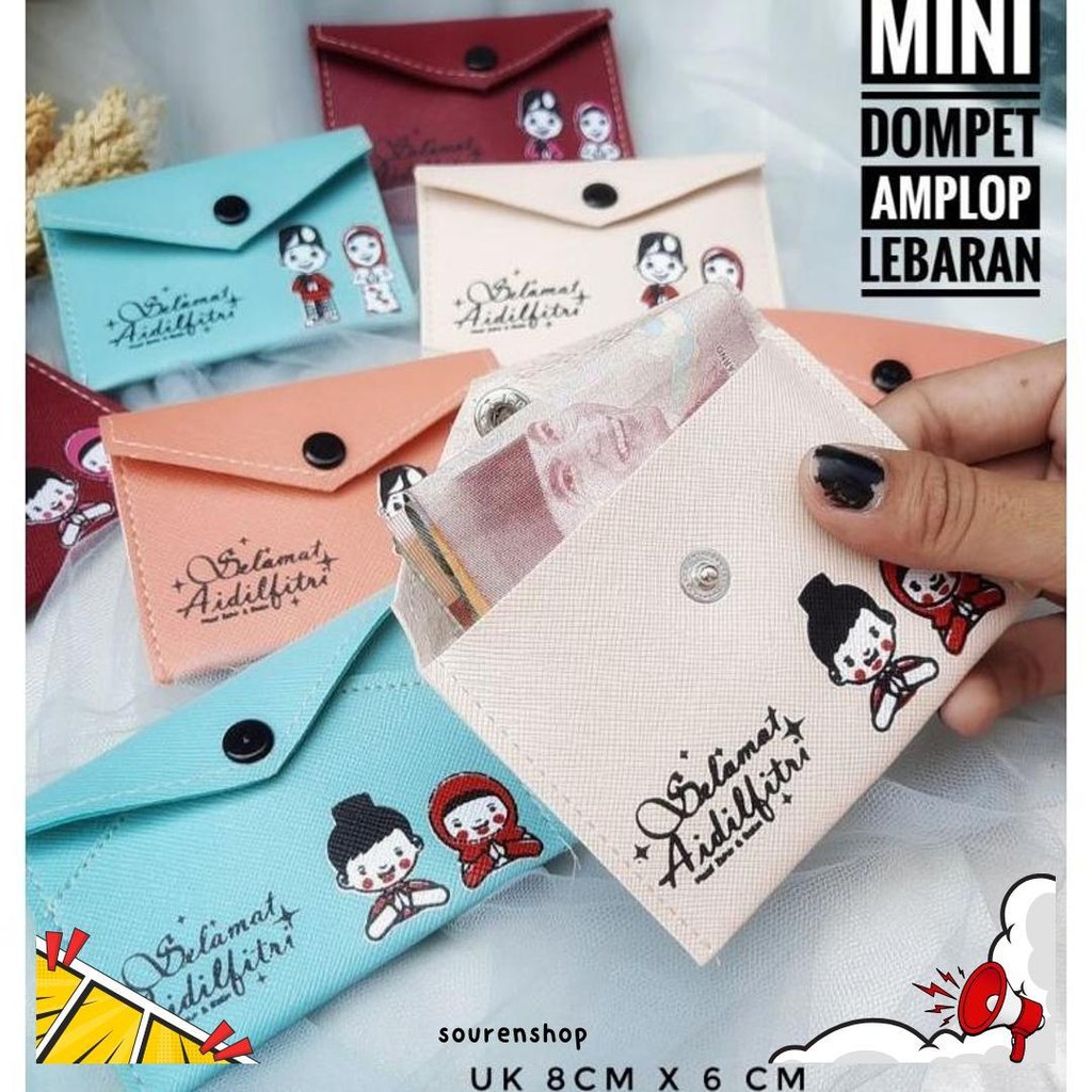 

[ 12 Pcs ]Mini Dompet Amplop Lebaran / Implek Natal Per Pac Isi 12 Pcs Promo