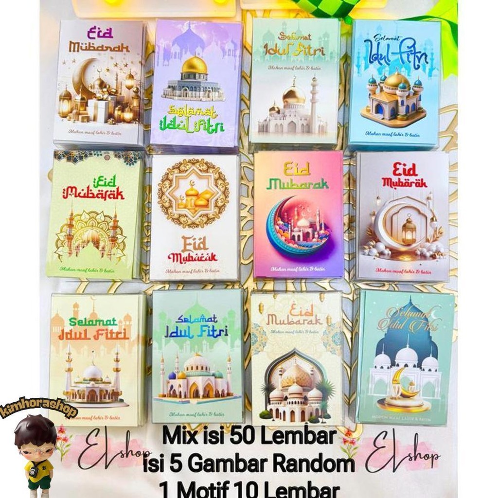 

Amplop Lebaran Mix Isi 50 Lembar Islami Idul Fitri Eid Mubarak Promo