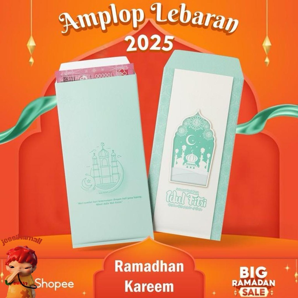 

Isi 30Pcs Amplop Lebaran Panjang Simple & Modern - Pilihan Motif Beragam, Kualitas Premium Promo
