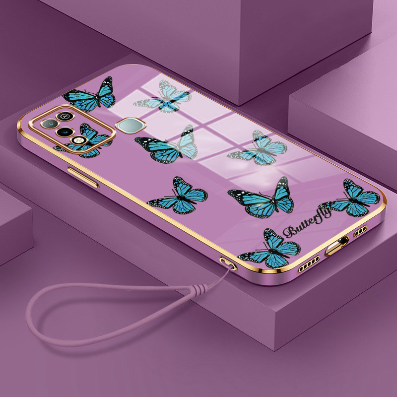 Casing Hp Untuk Infinix Hot 9 Play Hot 10 Play Hot 11 Play Case Casing Cesing tali pelapisan Kesing 