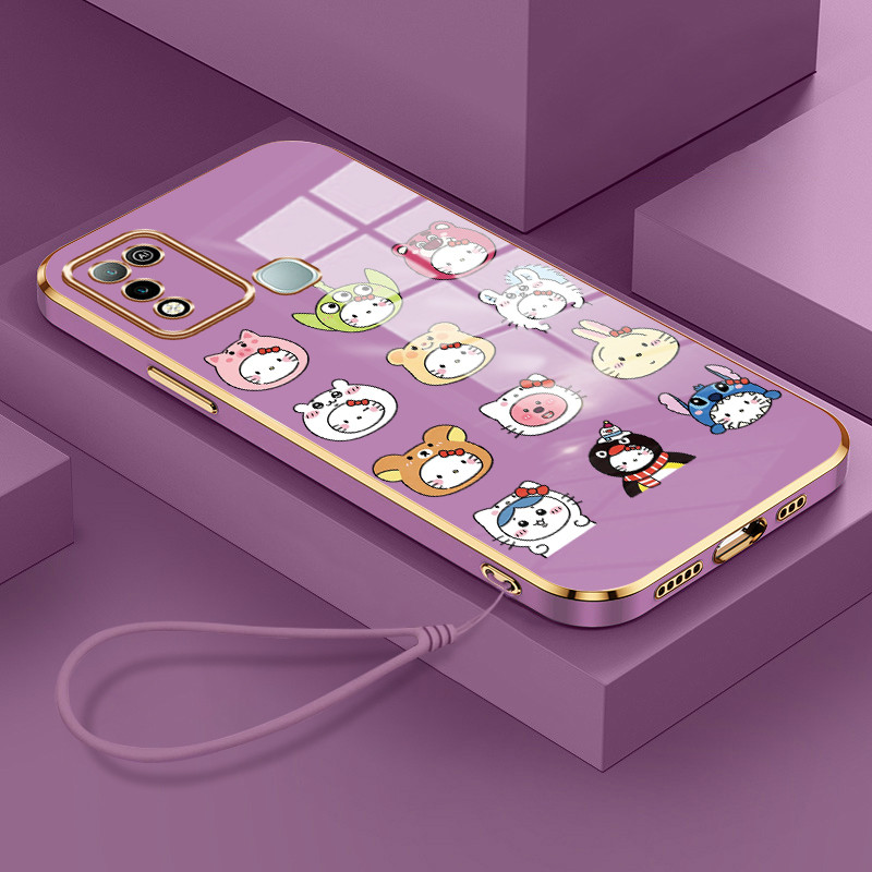 Casing Hp Untuk Infinix Hot 9 Play Hot 10 Play Hot 11 Play Case Casing Cesing tali lapisan Kasing HP