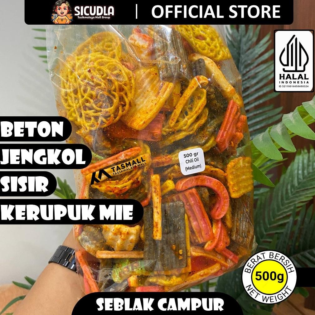 

500gr - SEBLAK CAMPUR SiCudla [SEBALK BETON-SEBLAK ASBES JENGKOL-SEBLAK KERUPUK MIE-SEBLAK SISIR]