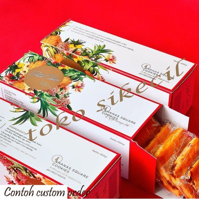

Ananas Square Cookies Nastar Persegi Kue Kering Nanas Premium