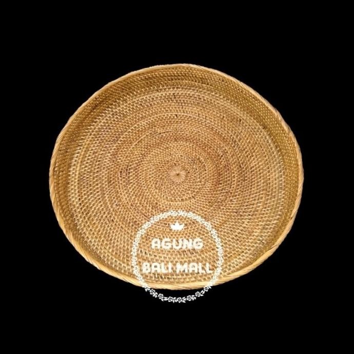 ~~~] Tray ate | nampan rotan ate | nampan anyaman bulat | baki rotan