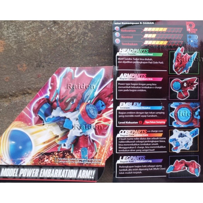 B-DAMAN CB-50 DRIVE GARUBURN (ORI) TAKARATOMY MAINAN GUNDUK BDAMAN